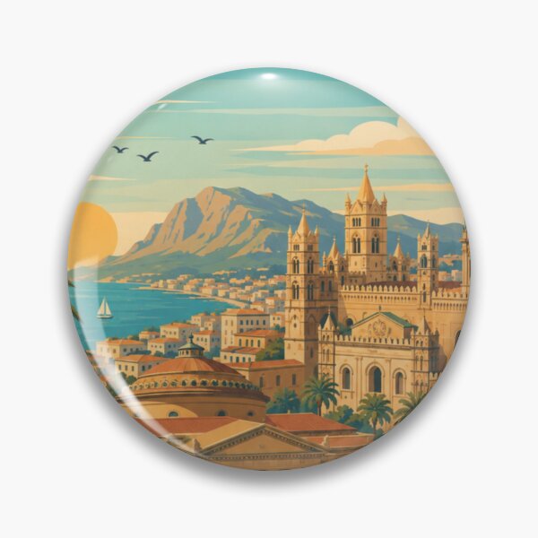 Item preview, Palermo Sicily Travel Print designed and sold by MatthewHeights.