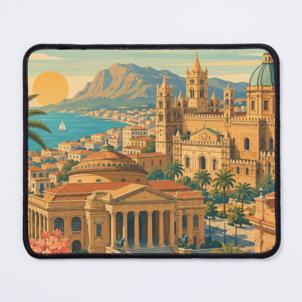 Item preview, Palermo Sicily Travel Print designed and sold by MatthewHeights.