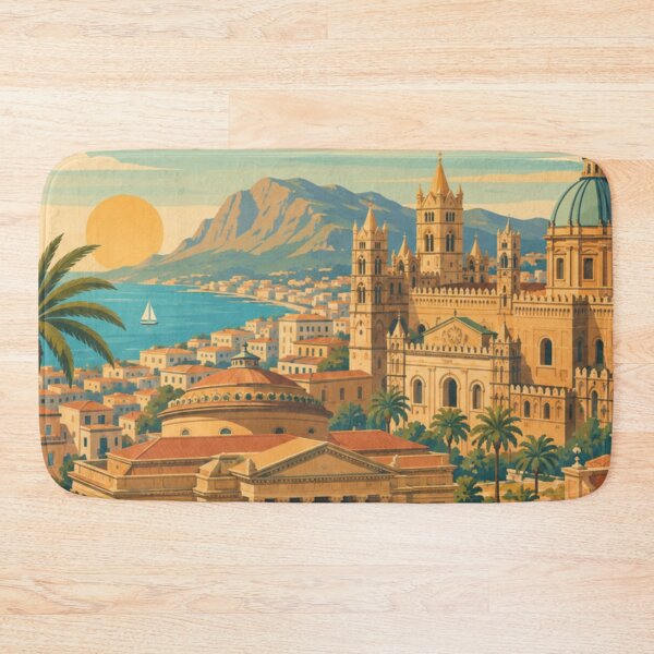 Item preview, Palermo Sicily Travel Print designed and sold by MatthewHeights.