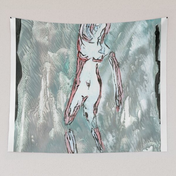 Item preview, Raw Expressionist Figure Art Print designed and sold by Dwaalhaas.com.