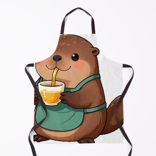 Item preview, Cute Platypus Barista with Lemon Myrtle Honey Tea Icon designed and sold by pumsquare.
