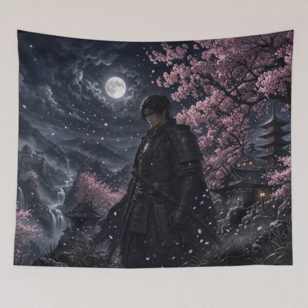 Item preview, Samurai Warrior Under Moonlight designed and sold by AnnArtshock.