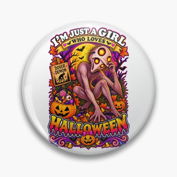 Item preview, ⭐ CRYPT OR TREAT COLLECTION - CRYPTID - DOVER DEMON IN COSTUME - GIRL - Dover, Massachusetts  USA designed and sold by WheelieGdArt.