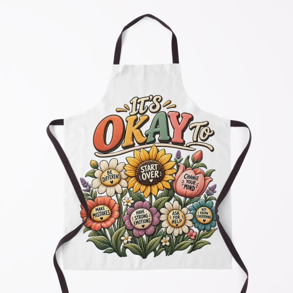 Item preview, It's Okay To T-Shirt, Self Care Mental Health Gift, Positive Affirmation Flower Graphic Tee, Inspirational Wellness Quote Shirt designed and sold by OUICHA.
