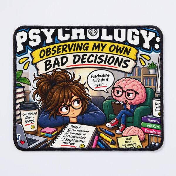 Item preview, Psychology Observing My Own Bad Decisions – Funny Psychology Student designed and sold by sketchicos.