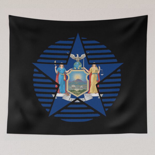 Item preview, Retro New York Star Shaped Flag NY designed and sold by shitpostee.