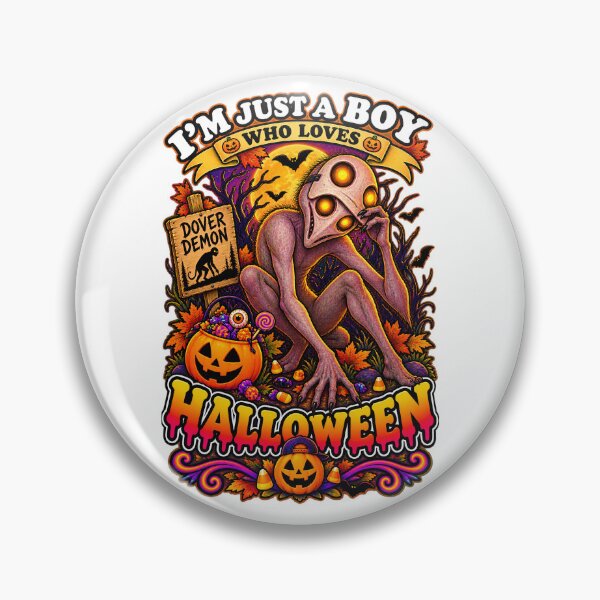 Item preview, ⭐ CRYPT OR TREAT COLLECTION - CRYPTID - DOVER DEMON IN COSTUME - BOY - Dover, Massachusetts  USA designed and sold by WheelieGdArt.