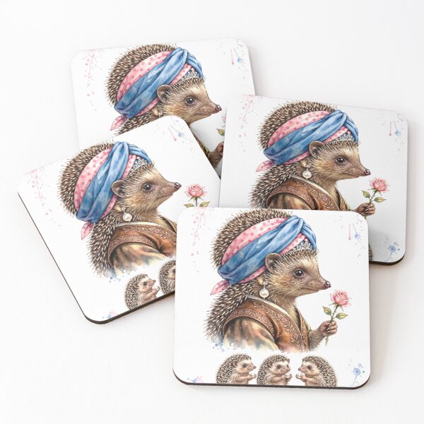 Item preview, mE´mmi Hedgehog With a Pearl Earring designed and sold by Hellulandia - no nää ny vaa o tämmöne.