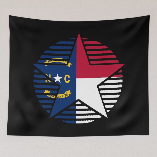 Item preview, Retro North Carolina Star Shaped Flag NC designed and sold by shitpostee.