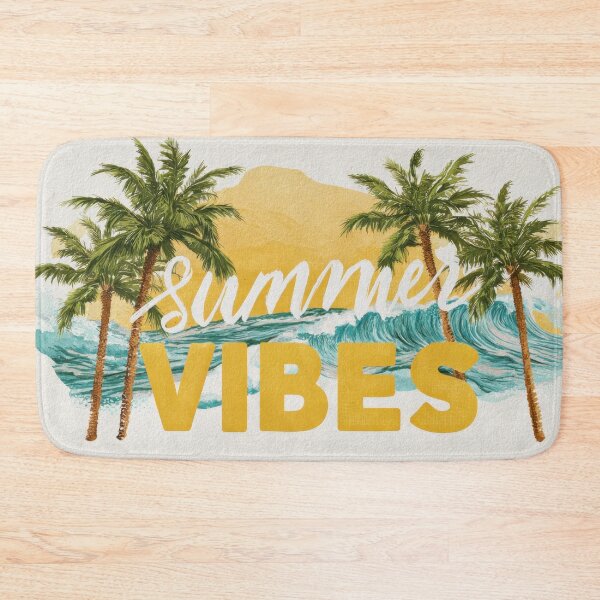 Item preview, Summer palms and waves designed and sold by anytka.