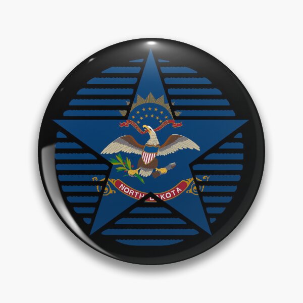Item preview, Retro North Dakota Star Shaped Flag ND designed and sold by shitpostee.