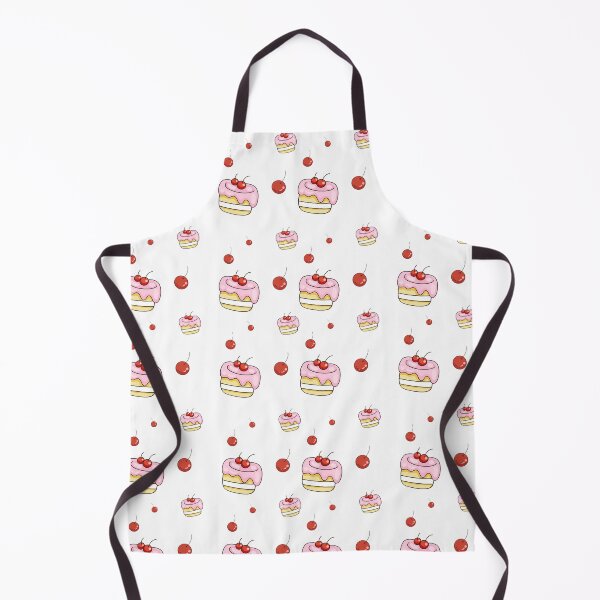 Item preview, Cute Cherry Cake Kawaii Dessert Pattern designed and sold by Porpor Artwork.