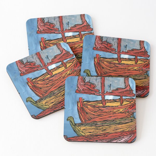 Item preview, Abstract Ship & Vessel Art Print | Art Brut Outsider Art designed and sold by Dwaalhaas.com.