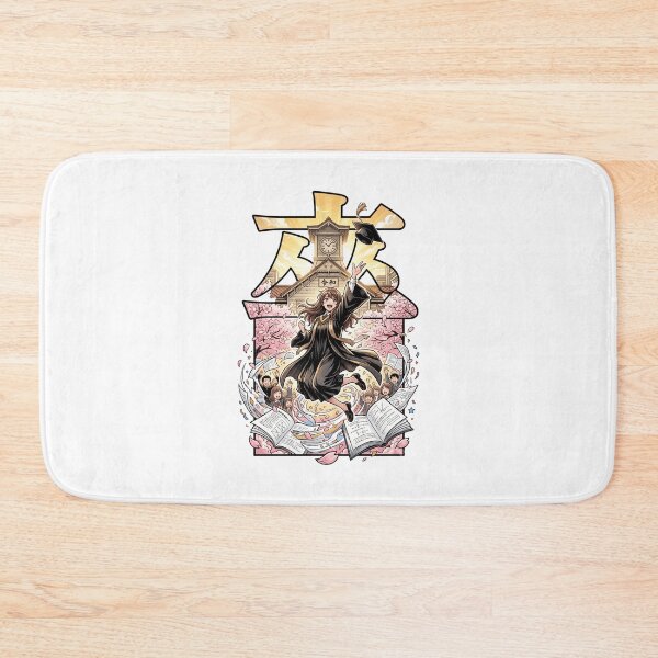 Item preview, Japanese Anime Graduate Jump Cherry Blossom Kanji Aesthetic designed and sold by mood-draftsman.