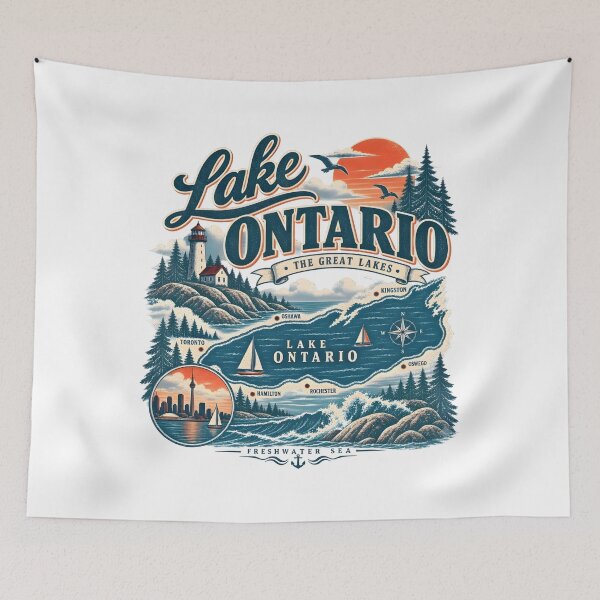 Item preview, Lake Ontario Shirt designed and sold by PinkPeonStores.
