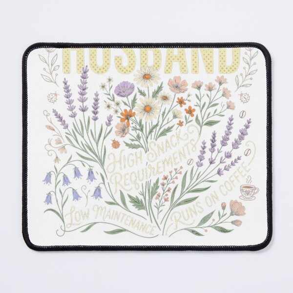 Item preview, Husband Floral Garden Quote for Coffee Lovers designed and sold by otaku.edwardj.