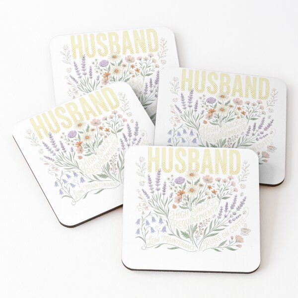Item preview, Husband Floral Garden Quote for Coffee Lovers designed and sold by otaku.edwardj.