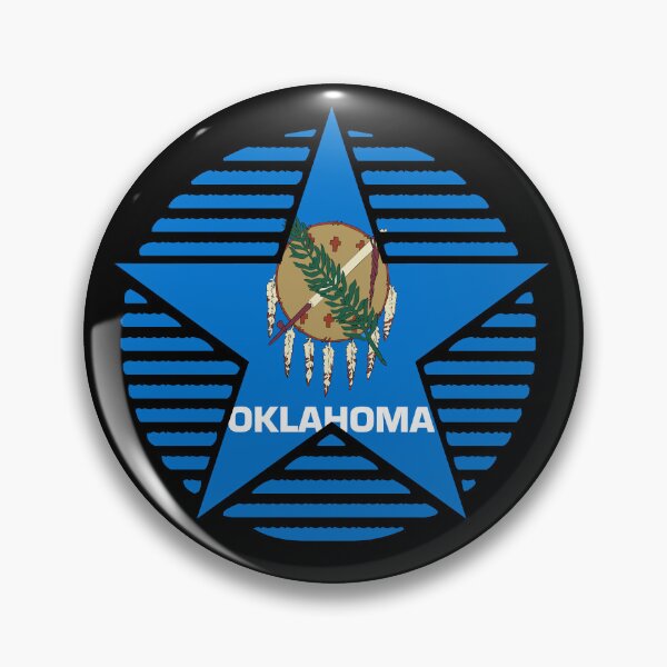 Item preview, Retro Oklahoma Star Shaped Flag OK designed and sold by shitpostee.