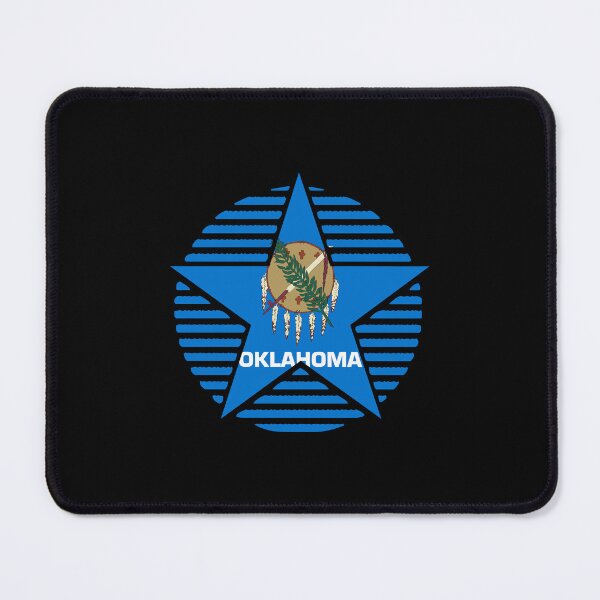 Item preview, Retro Oklahoma Star Shaped Flag OK designed and sold by shitpostee.