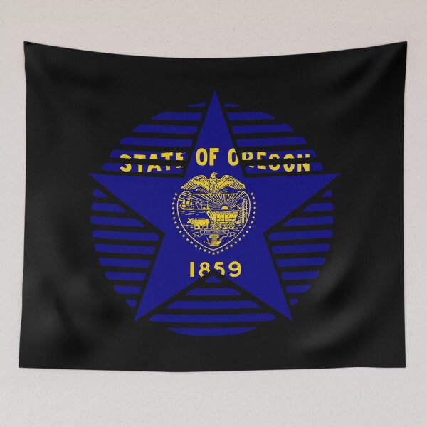 Item preview, Retro Oregon Star Shaped Flag OR designed and sold by shitpostee.