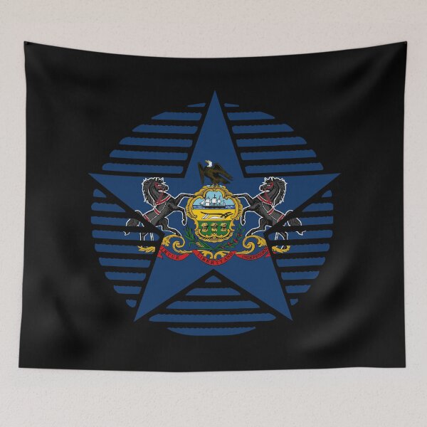 Item preview, Retro Pennsylvania Star Shaped Flag PA designed and sold by shitpostee.