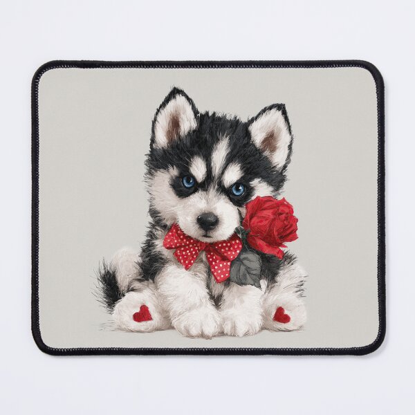 Item preview, Adorable Siberian Husky Puppy Love designed and sold by Erika Kaisersot.