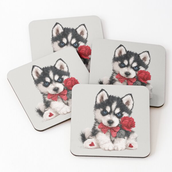 Item preview, Adorable Siberian Husky Puppy Love designed and sold by Erika Kaisersot.