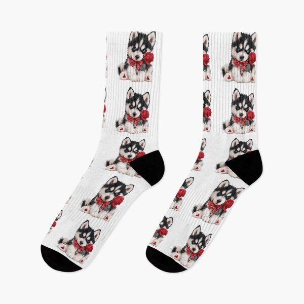 Item preview, Adorable Siberian Husky Puppy Love designed and sold by Erika Kaisersot.