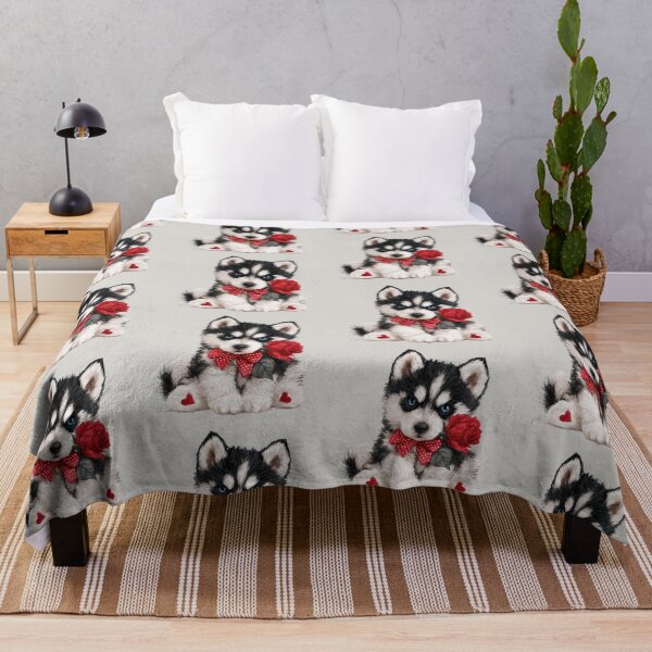 Item preview, Adorable Siberian Husky Puppy Love designed and sold by Erika Kaisersot.