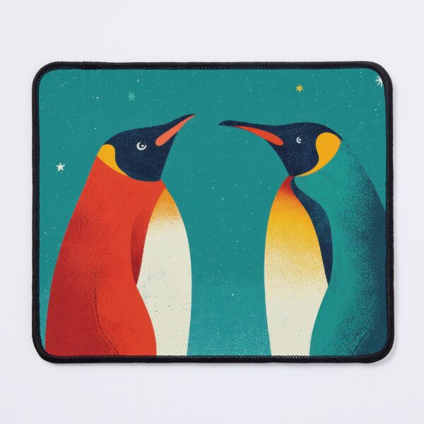 Item preview, Penguins face each other under stars designed and sold by anytka.