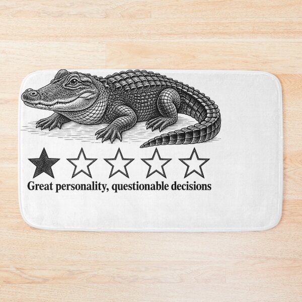 Item preview, Great Personality, Questionable Decisions – Funny Alligator Design designed and sold by Vireltoo.