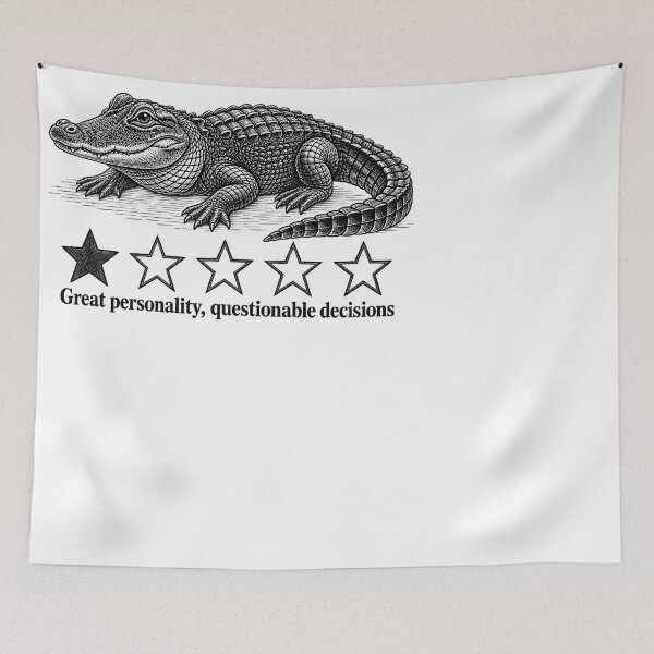 Item preview, Great Personality, Questionable Decisions – Funny Alligator Design designed and sold by Vireltoo.