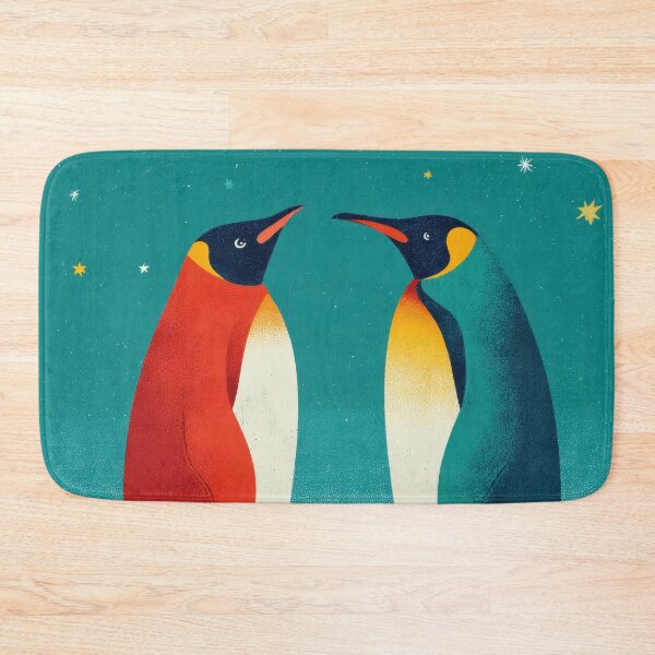 Item preview, Penguins face each other under stars designed and sold by anytka.