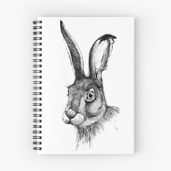 Item preview, Black and white hare designed and sold by Daria Szpak.