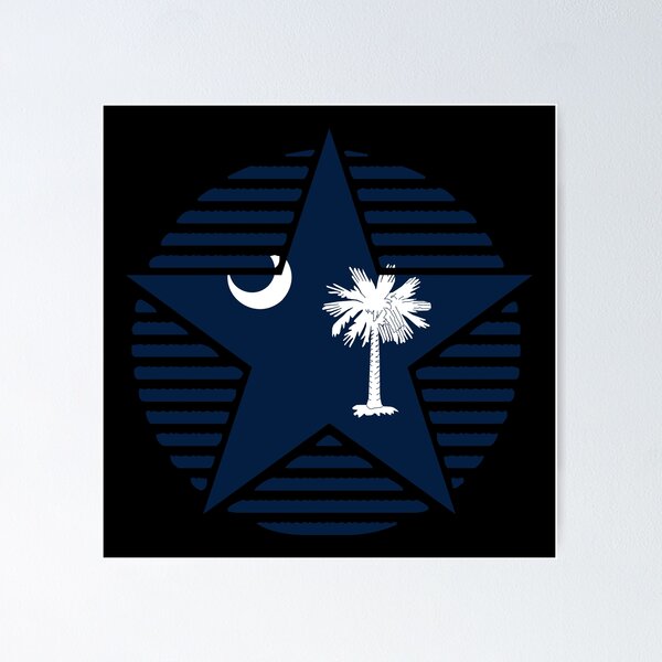 Item preview, Retro South Carolina Star Shaped Flag SC designed and sold by shitpostee.