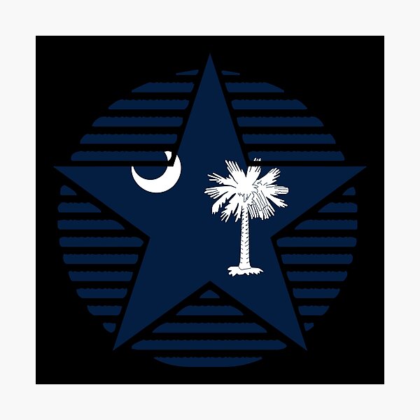 Item preview, Retro South Carolina Star Shaped Flag SC designed and sold by shitpostee.