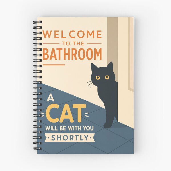 Item preview,  Welcome To The Bathroom A Cat Will Be With You Shortly  designed and sold by PurrfectHome.