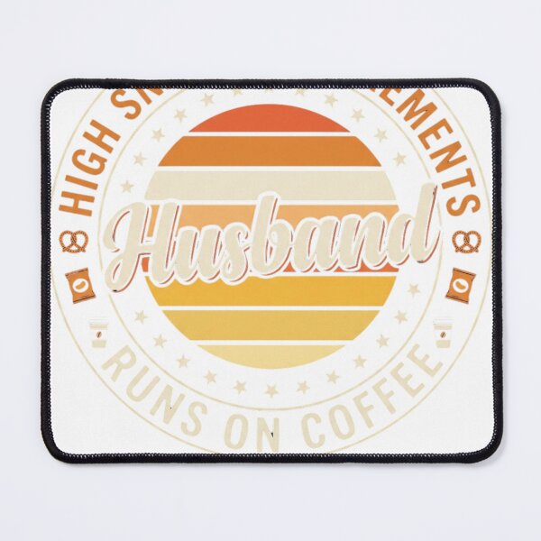 Item preview, husband high snack requirements retro coffee quote designed and sold by otaku.edwardj.