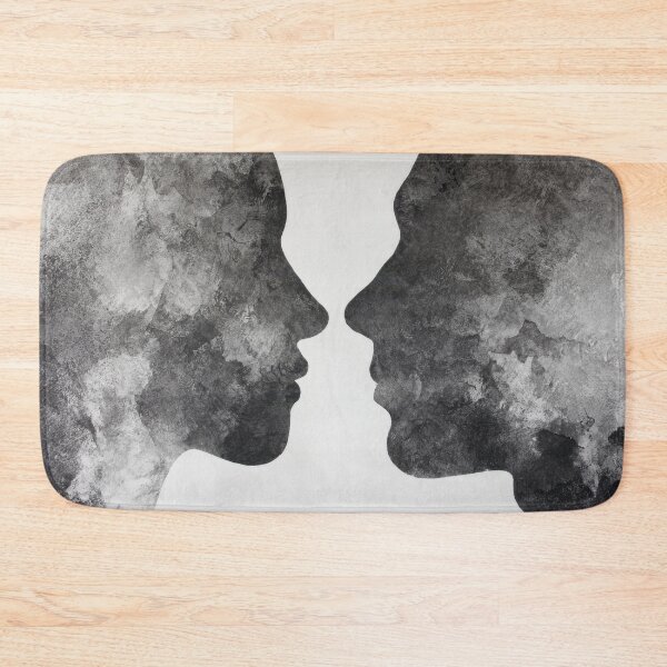 Item preview, Two faces in black and white profile designed and sold by anytka.