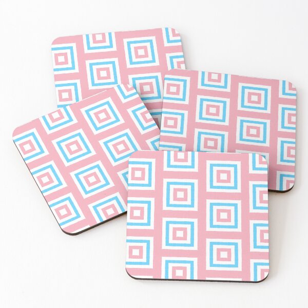 Item preview, Transgender Pride Geometric Square Pattern designed and sold by SweetLilith.
