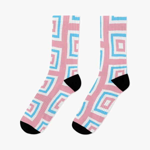 Item preview, Transgender Pride Geometric Square Pattern designed and sold by SweetLilith.