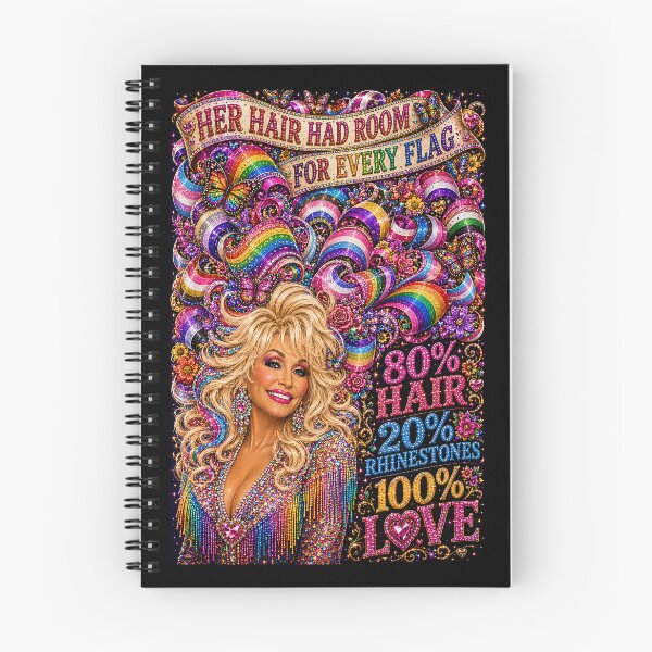 Item preview, COLLECTION - THE DOLLY EFFECT ✨ -  HER HAIR HAD ROOM FOR EVERY FLAG - LGBTQIA2S+ PRIDE designed and sold by WheelieGdArt.