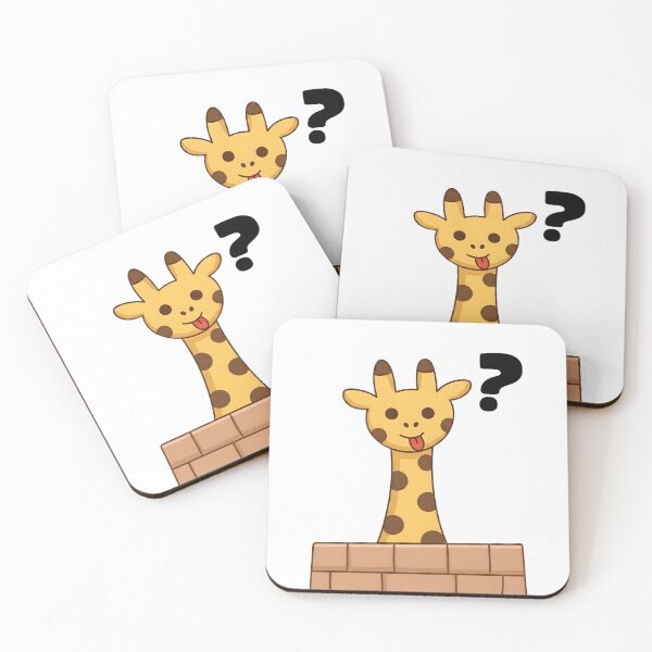Item preview, cute curious giraffe designed and sold by Rockveil Co..
