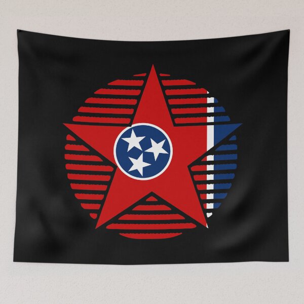Item preview, Retro Tennessee Star Shaped Flag TN designed and sold by shitpostee.