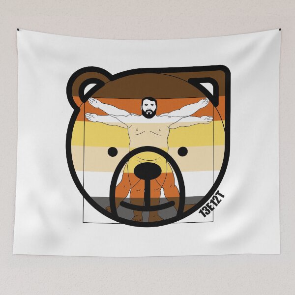 Item preview, Vitruvian Bear Flag designed and sold by Vil1Coyote.