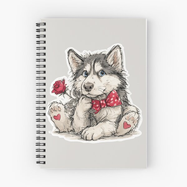 Item preview, Funny Siberian Husky Puppy Love designed and sold by Erika Kaisersot.