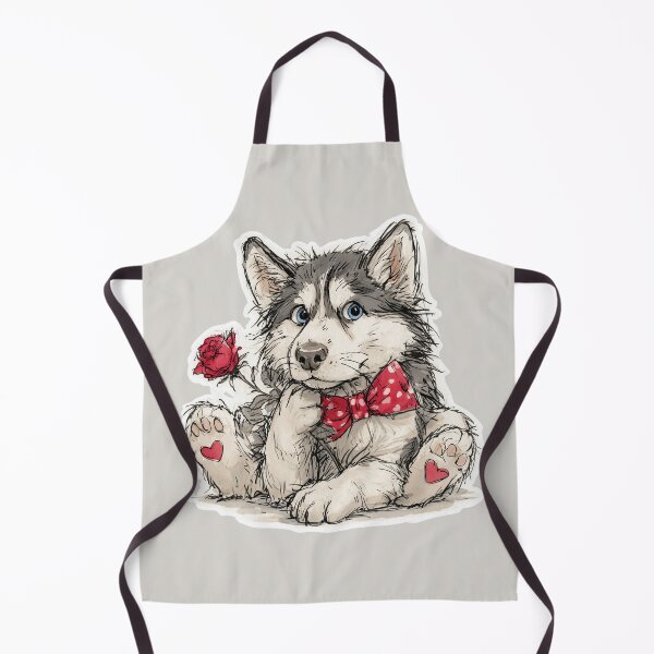 Item preview, Funny Siberian Husky Puppy Love designed and sold by Erika Kaisersot.