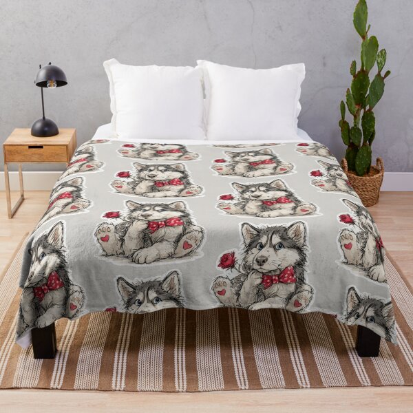 Item preview, Funny Siberian Husky Puppy Love designed and sold by Erika Kaisersot.