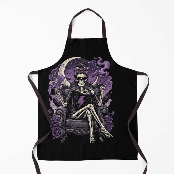 Item preview, Moonlit Skeleton Queen in Armchair designed and sold by Tee Studio.
