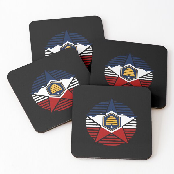 Item preview, Retro Utah Star Shaped Flag UT designed and sold by shitpostee.